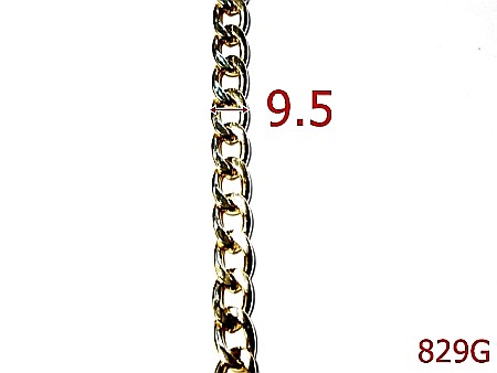 Lant poseta otel - 829G/LANT  POSETA GOLD-9.5-mm---gold---7K5--F11