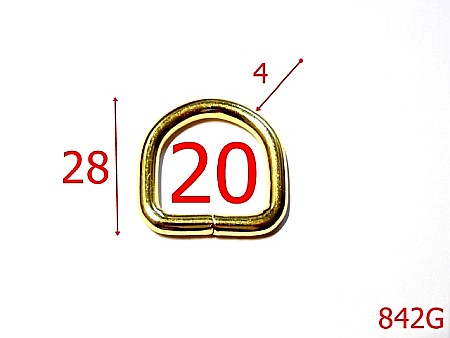 Inele D - 842G/INEL  D 2 CM GOLD-20-mm-4-gold---3A5--F2