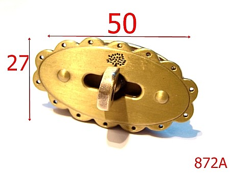 Inchizatori poseta - 872A/INCHIZATOARE ZAMAC 50/27 ANTIK-50x27-mm---antic-----O37