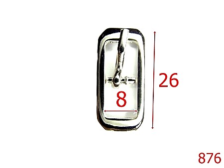 Catarame poseta - 876/CATARAMA 8MM -8-mm---nichel-6E6.--6B1--M39