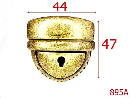 Inchizatori servieta - 895A/INCHIZATOARE POSETA 44*47-44x47-mm---antic---12B2--I36