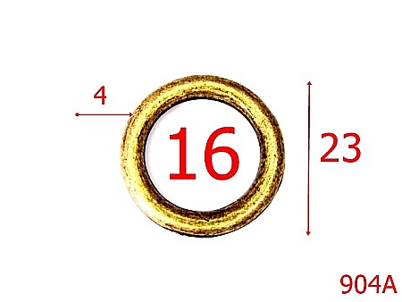 Inele - 904A/INEL ROTUND 16MM-16-mm-4-antic-4J4----