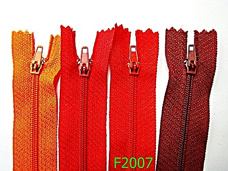 Fermoar - F2007/FERMOAR 20 CM PT INTERIOR-200-mm---ROSU ORANGE-----