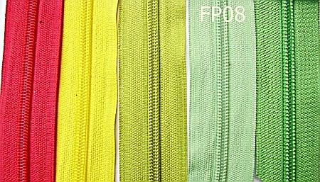Fermoar - FP08/FERMOAR METRAJ NR 5 /PLASTIC-Nr 5-mm---VERDE DESCHIS-----