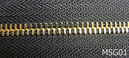 Fermoar metalic - MSG01/FERMOAR METALIC DUBLU GOLD-Nr 5-mm---negru-----