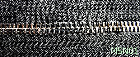 Fermoar metalic - MSN01/FERMOAR METALIC DUBLU NIKEL-Nr 5-mm---negru-----