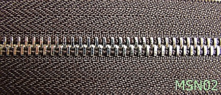 Fermoar metalic - MSN02/FERMOAR METALIC DUBLU NIKEL-Nr 5-mm---MARON INCHIS-----