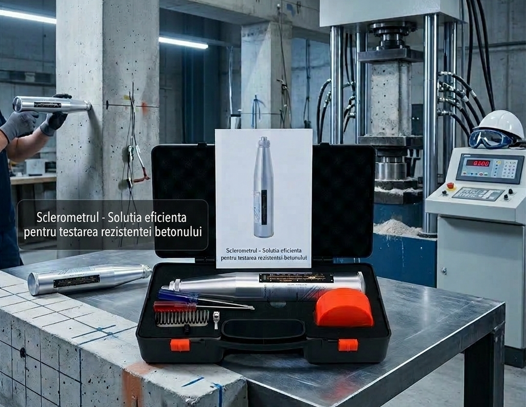 Sclerometru testare rezistenta la compresiune beton
