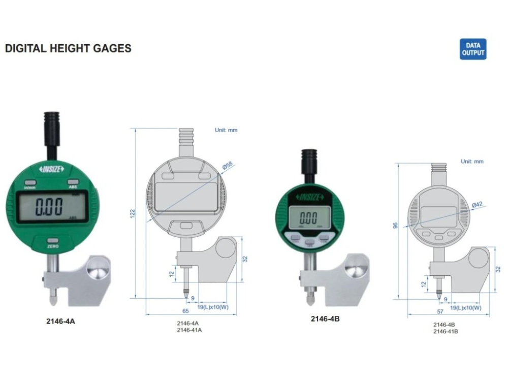 Aparat digital INSIZE 0-12,7 mm pentru masurarea diferentei de inaltime, rezolutie 0.01 mm [3]