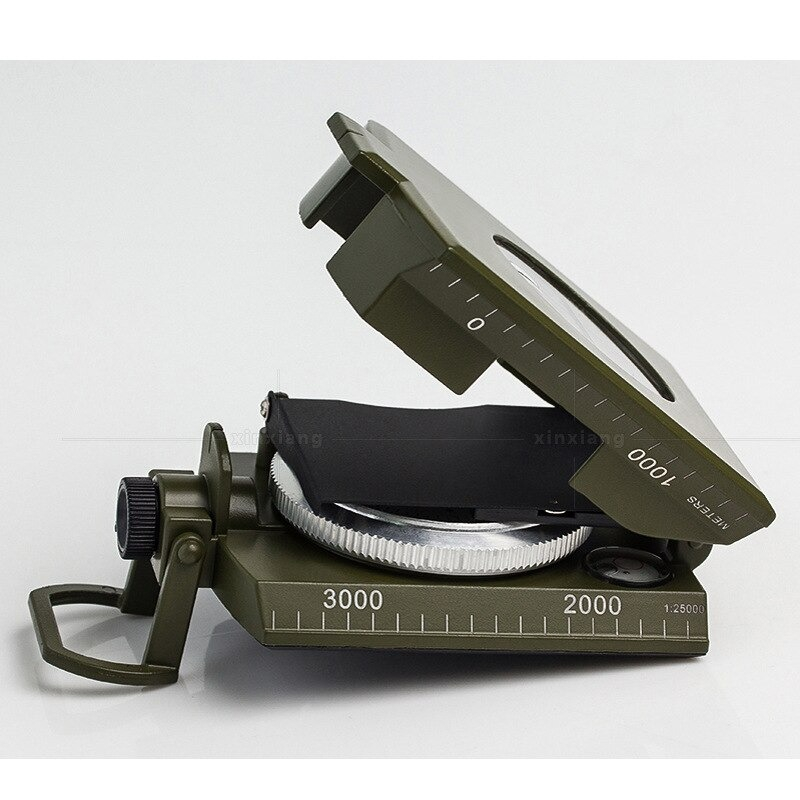 Busola metalica multifunctionala cu inclinometru, cadran luminescent, scala 1:25000 [4]