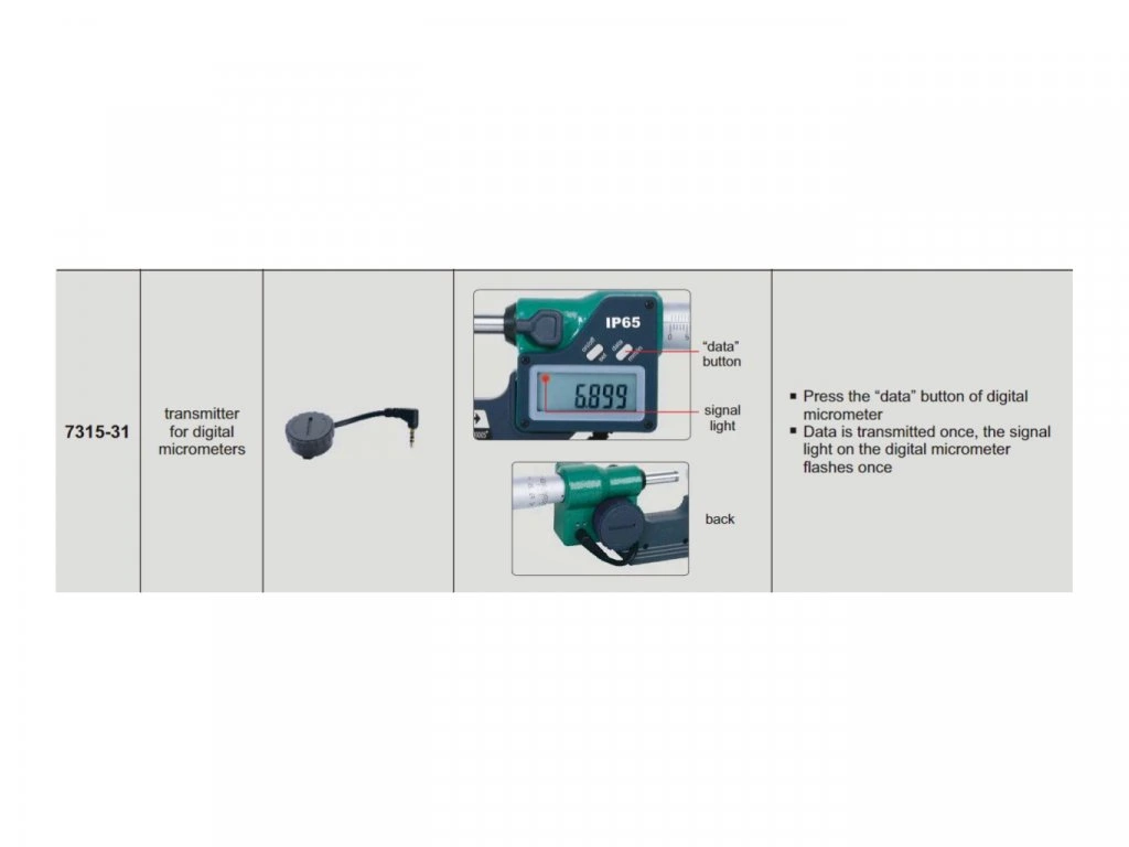 Transmitator wireless de date ZigBee pentru sublere digitale INSIZE [4]