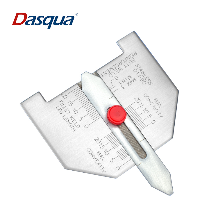 Calibru de sudura Dasqua 0-20 mm, otel inoxidabil, pentru suduri tip cornisa [1]
