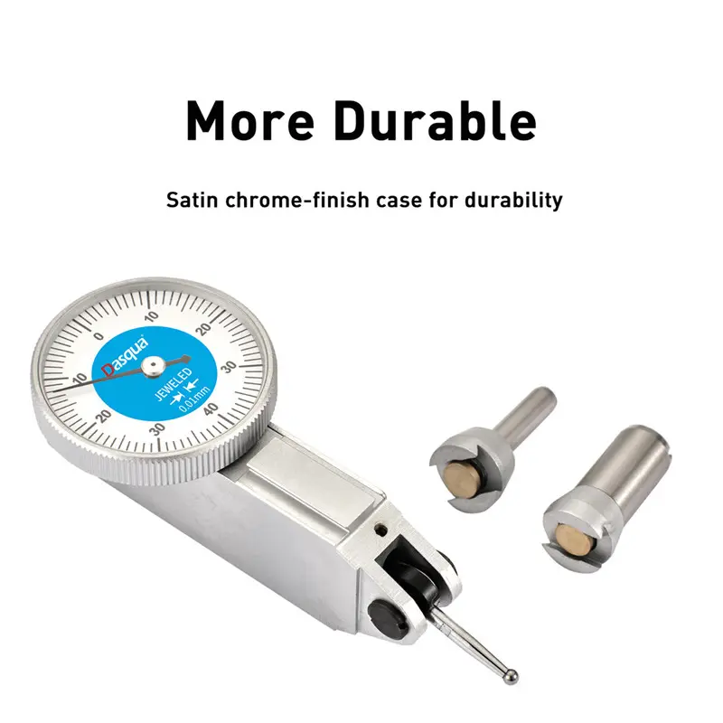 Ceas comparator mecanic cu levier Dasqua 0-8mm, gradatie 0,01mm, cadran 37,5mm, orizontal [4]