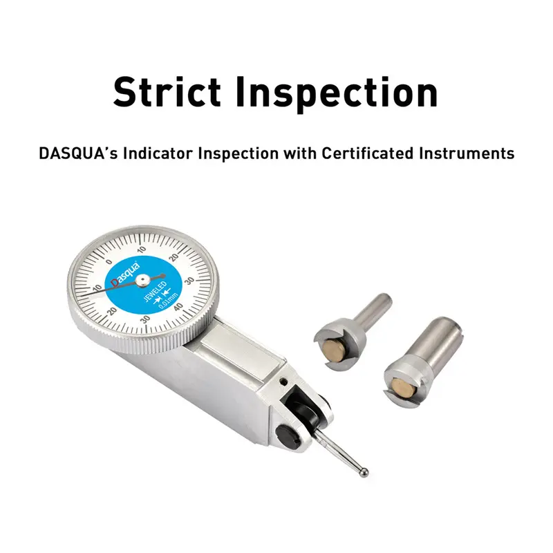Ceas comparator mecanic cu levier Dasqua 0-8mm, gradatie 0,01mm, cadran 37,5mm, orizontal [6]