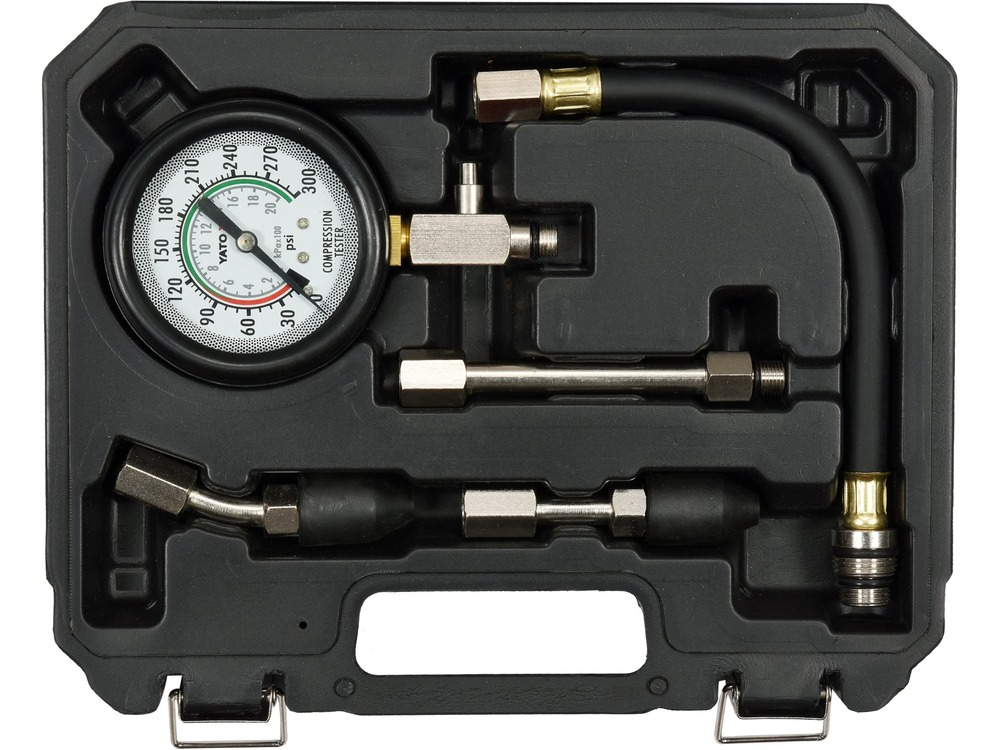 Compresmetru Benzina 21 bari, 5 piese, cu Certificat de Etalonare inclus [2]