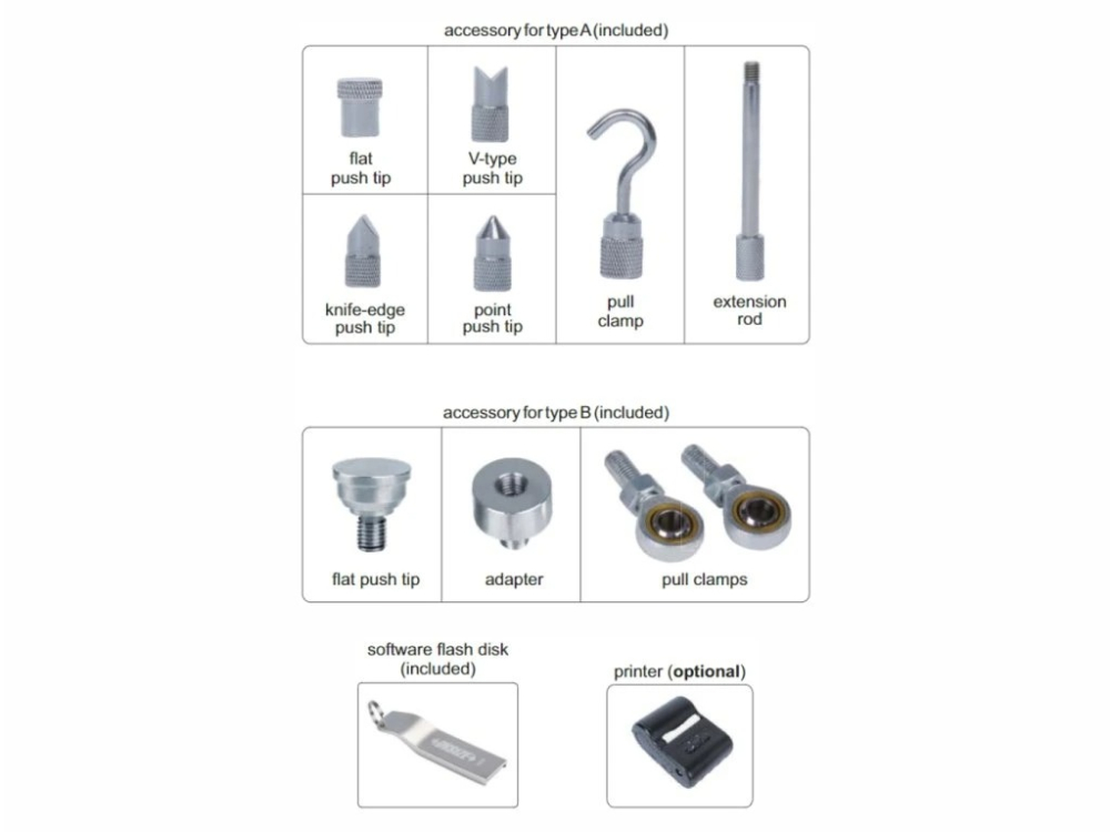 Dinamometru digital industrial INSIZE Tip A 100N, rezolutie 0,01N, precizie +/-0,2% [3]