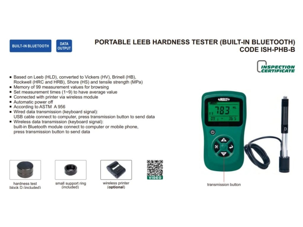 Durometru digital LEEB INSIZE ISH-PHB-B cu sonda D si Bluetooth [2]