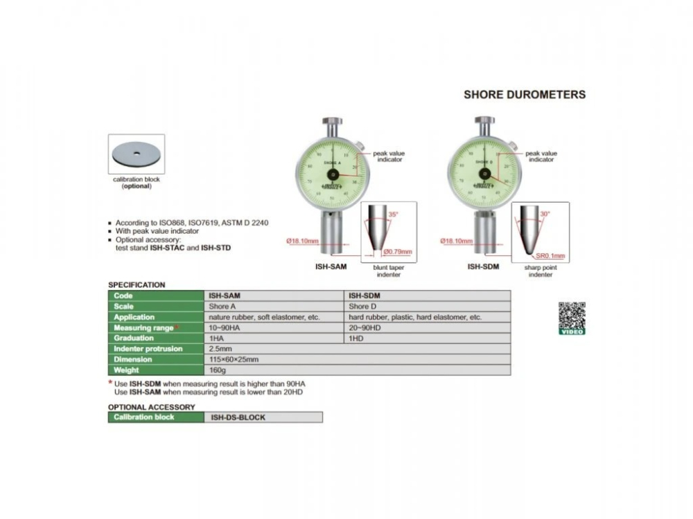 Durometru mecanic Shore A 10-90 HA ISH-SAM INSIZE rezolutie 1 HA [3]