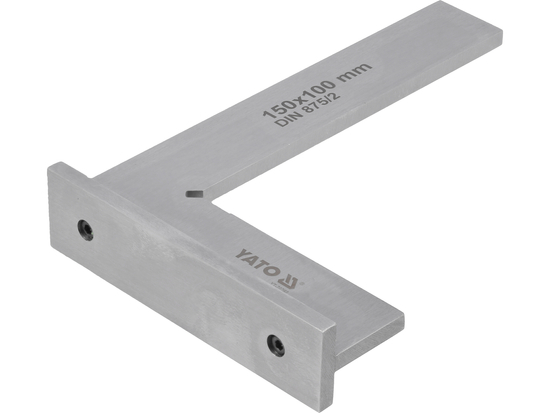 Echer vinclu drept cu talpa 150x100 mm, otel calit, DIN 875, clasa II [3]