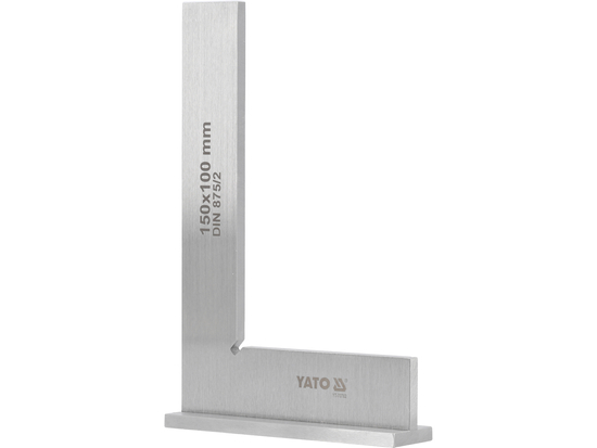 Echer vinclu drept cu talpa 150x100 mm, otel calit, DIN 875, clasa II [2]