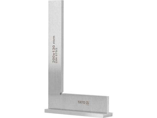 Echer vinclu drept cu talpa 200x130 mm, otel calit, DIN 875, clasa II [2]