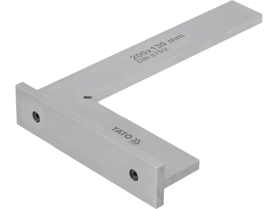 Echer vinclu drept cu talpa 200x130 mm, otel calit, DIN 875, clasa II [3]