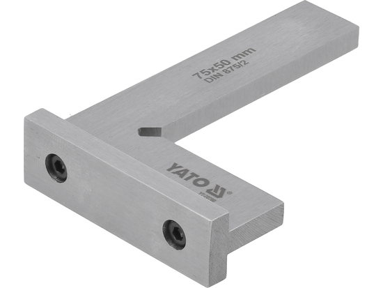 Echer vinclu drept cu talpa 75x50 mm, otel calit, DIN 875, clasa II [3]