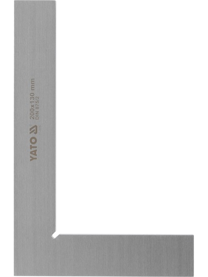 Echer vinclu drept simplu 200x130 mm, otel calit, DIN 875, clasa II [1]