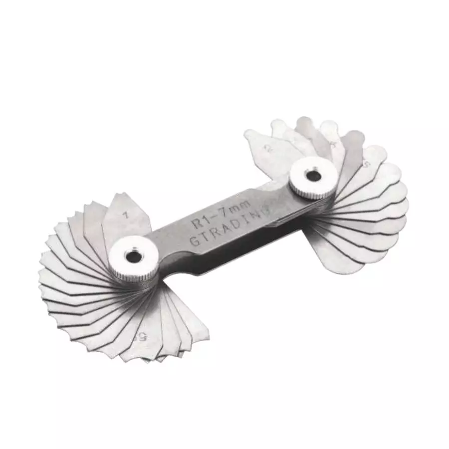 Set lere pentru raze Dasqua 1–7 mm, 34 lame, convexe si concave, otel inoxidabil [1]