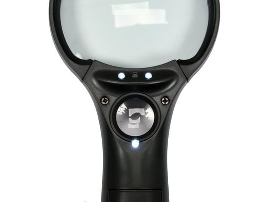 Lupa cu 2 lentile, marire 3x si 45x, cu iluminare LED si UV [3]