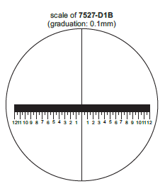 Lupa industriala 7527-D1B INSIZE, marire 10x, lentila sticla Ø30mm, scala gradata 0,1mm, iluminare LED si UV [2]