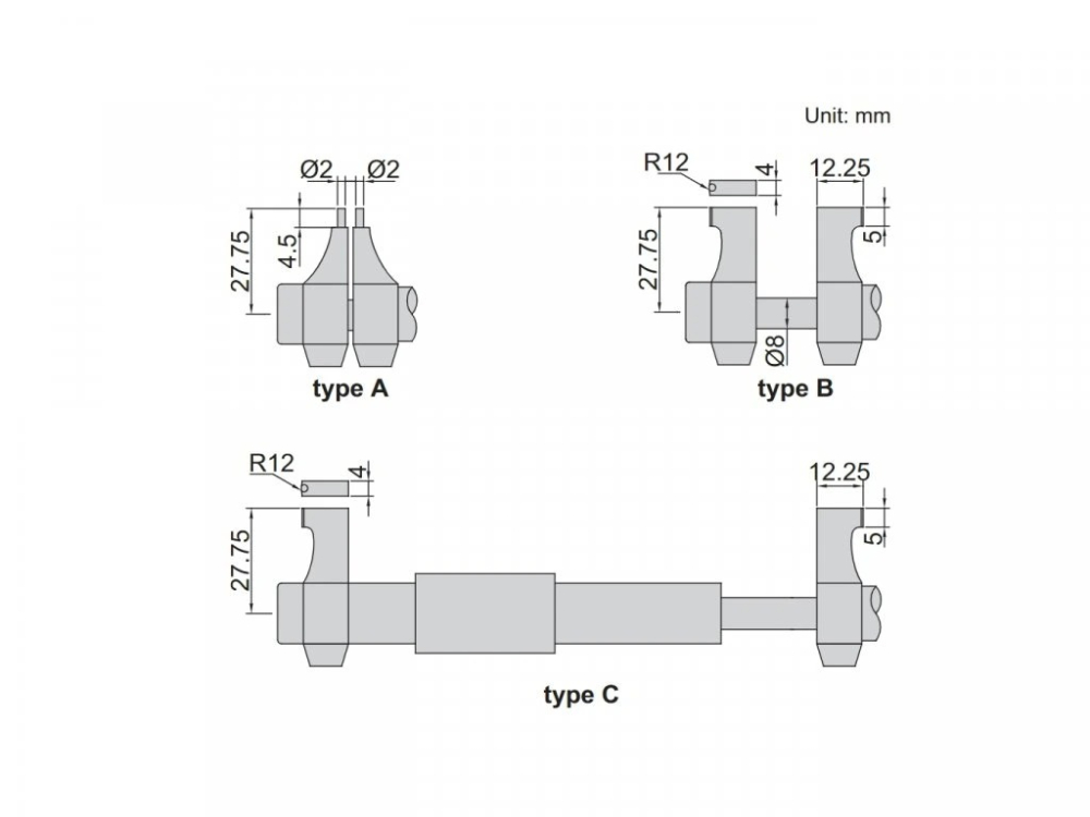 Micrometru digital de interior in 2 puncte INSIZE 50-75 mm, rezolutie 0,001 mm [3]