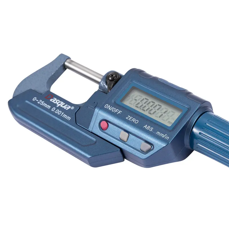 Micrometru exterior digital Dasqua 0–25mm, rezolutie 0,001mm, precizie +/-0,003mm, ecran mare [2]