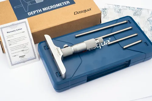 Micrometru mecanic de adancime Dasqua 0–25mm, rezolutie 0,01mm, precizie +/-0,04mm, baza 102mm [5]