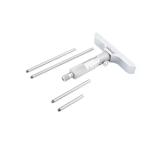 Micrometru mecanic de adancime Dasqua 0–25mm, rezolutie 0,01mm, precizie +/-0,04mm, baza 102mm [4]