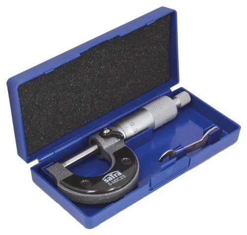 Micrometru mecanic exterior SATRA 0–25 mm, rezolutie 0,01 mm, suprafete din carbura [2]