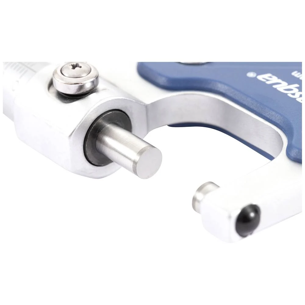 Micrometru mecanic exterior Dasqua 0–25mm, rezolutie 0,01mm, precizie 0,004mm, cadru cromat [4]