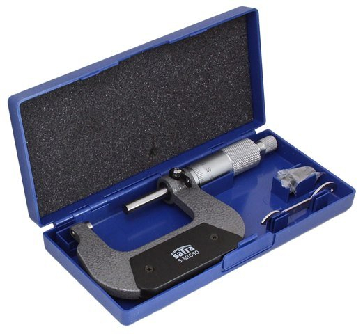 Micrometru mecanic exterior SATRA 25–50 mm, rezolutie 0,01 mm, suprafete din carbura [3]