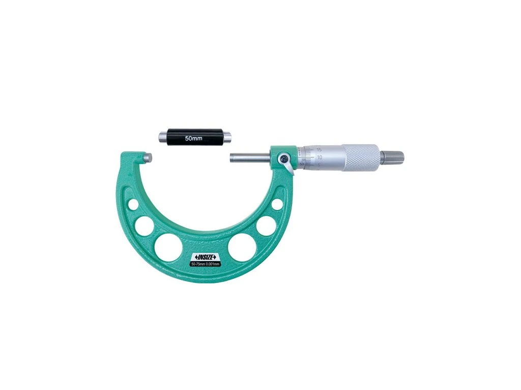 Micrometru mecanic INSIZE 50-75 mm, rezolutie 0,001 mm, clichet, carbura [1]