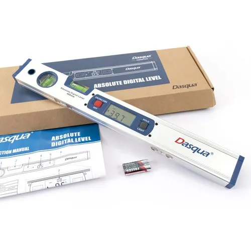 Nivela digitala inclinometru Dasqua 400mm, rezolutie 0,1°, precizie +/-0,2°, magnet inclus [6]