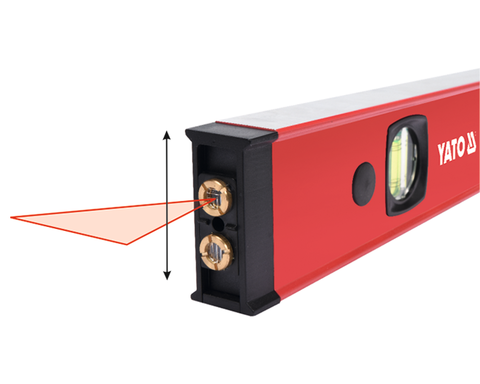 Nivela digitala lungime 610 mm, precizie 0,5mm/m, cu 2 bule de nivel si fascicul laser [6]