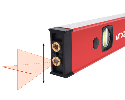 Nivela digitala lungime 610 mm, precizie 0,5mm/m, cu 2 bule de nivel si fascicul laser [7]