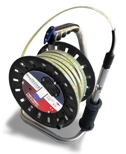 Nivelmetru de apa 150m deepTester NOVABO, precizie 1mm, sonda inox IP68, semnal LED optic si acustic [1]