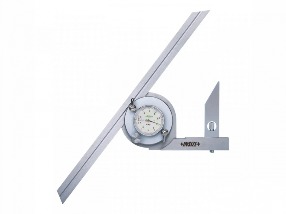 Raportor mecanic cu cadran INSIZE 0–360°, precizie ±5', lame 150mm si 300mm [1]