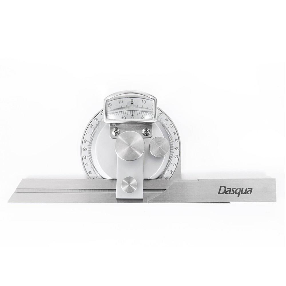 Raportor universal Dasqua 0–360°, cu lupa si nonius, precizie +/-5', reglaj fin [2]