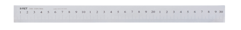 Rigla rigida din otel de planeitate si trasaj gradata in mm K-MET 500x25x5 mm, DIN 866/B [2]