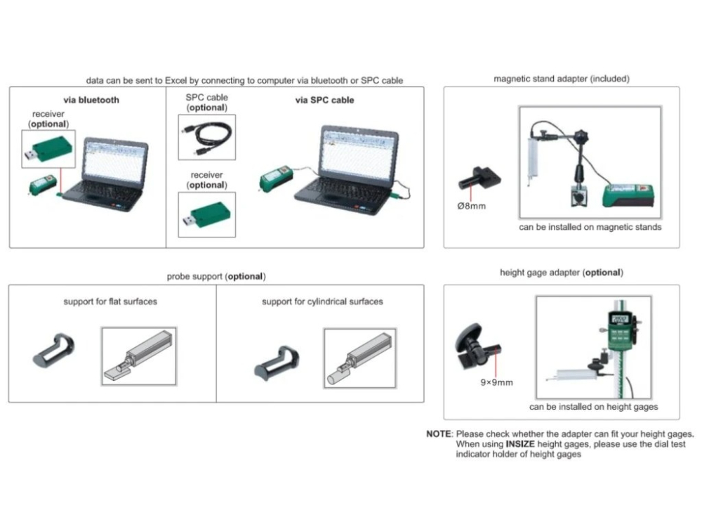 Rugozimetru universal INSIZE ISR-C002, 22 parametri, domeniu +/-160 um [3]