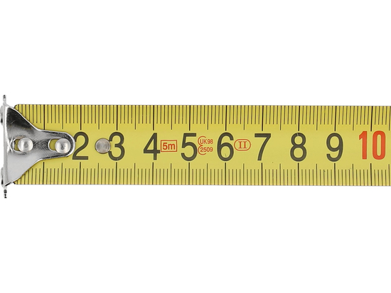 Ruleta cu banda metalica 5mx25mm, carcasa ABS si cauciuc, carlig magnetic [4]