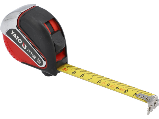 Ruleta cu banda de otel 3mx16mm, precizie II, bimaterial, cap magnetic [3]