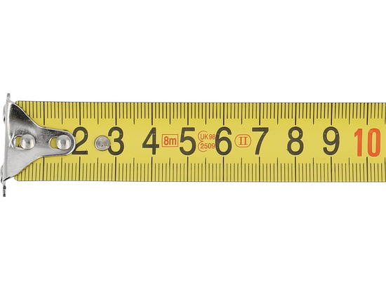 Ruleta profesionala 8m x 25mm, banda otel, carcasa ABS cauciucata, clasa II [4]